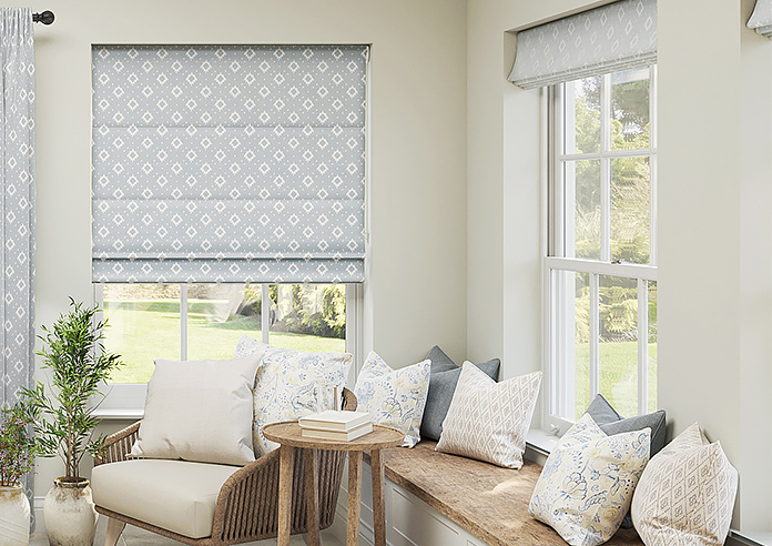 Huaraz Velvet, Grey - Twist&Fit Roman Blind - Image 3